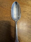 Lowered  Rose Point By Wallace Sterling Silver Place Spoon 7  1 8in Vtg  No Mono