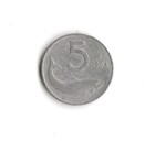 1954 Italy - 5 Lire - 417 - Aluminum - 1g