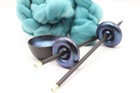 Complete Beginner Mermaid Drop Spindle Spinning Kit - Midi Size Teal