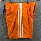 Adidas Originals 3 Stripes Trefoil Swim Shorts Orange Hf2118 Men s Size Xs