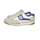 Footjoy Fj Mens 10 5 M Golf Shoes White Grey Blue Spikeless Model 45346 Athletic