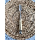 Vintage English Sheffield Stilton Spoon With Stag Horn Handle  10 In 