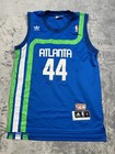 Pistol Pete Adidas Atlanta 44 Hardwood Classics Blue Nba Jersey Small