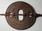 1920s Vtg Antique Arcade Cast Iron Stovepipe Damper Reversible Freeport Illinois