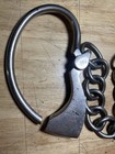 Antique Tower Double Lock Leg Irons With Key