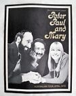 Vtg 1970 Peter Paul   Mary Australian Tour Program Souvenir 18pg B w Pics Ads