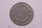 1874 3 Cent Copper Nickel   Very Good Circulated Coin   Store 0985