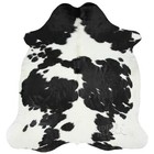 Classic Black   White Cowhide Rug     Real Leather Area Rug      Black   White Hide