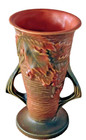 Vintage Roseville Pottery Brown Bushberry Vase   30-6 Usa Mcm 1941 Art Deco 6 