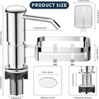 Soap Dispenser For Kitchen Sink  Under Counter Sink Soap Dispenser Pump With