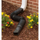 Flex A Spout 55 In  Black Vinyl Downspout Extension