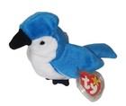 Ty Beanie Baby  Rocket The Blue Jay Bird 5 5  New Mwmts Plush Stuffed Animal Toy