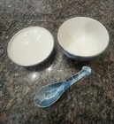 Set Of 4 Kutani Japan Rice   Soup Bowl  Lid And Spoon