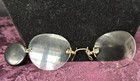Rare Antique Pince Nez Eyeglasses Nose Pinch And Spring Wind Chain Pin