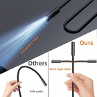 Endoscope Camera  Borescope 16 4ft Cable  4 3  Screen With Lights Dual Len