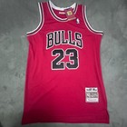 Michael Jordan Signed Chicago Bulls Red Nba  23 Jersey- Coa Beckett 2