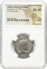 Caracalla 198-217 Ad Huge Tetradrachm Ngc Chvf Seleucia Roman Empire Silver Coin