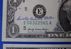  lot Of 2  1969  1 Federal Reserve Notes   1 Autographed By Treasurer Of The Us