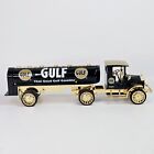 2000 Ertl 1920 Pierce-arrow Cab   Tanker Trailer Gulf Diecast Sampler Coin Bank
