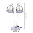 250w Commercial Heat Lamp Food Warmer Stand 2 Bulbs French Fried Food Warmer Us