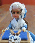 Vintage Rococo Lace Manufactory Handmade Bobbin Lace-making Granny Doll 4 1 4 