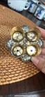 Vintage 4 Slot Lipstick Holder Filigree Metal Hollywood Regency Style