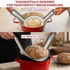 Threadnanny Silicone Bread Sling For Dutch Oven  2 Pcs Round 2 Pack  Gray
