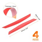 4pcs Car Reflective Trim Side Marker Sticker Automotive Reflector Guard  Red