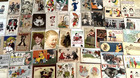 Huge lot Of  68 Old comic  Funny humor antique 1900s postcards- In Sleeves-k814