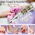 Electric Nail Drill File  Professional Portable Nails Drills Kit With Rechargeab