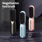 Cordless Hair Straightener Hot Heating Comb Professional Electric Brush For2492