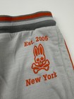 Psycho Bunny Pants Mens Xl Gray French Terry Joggers Elastic Cuffs Lounge