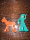 Vintage 1989 Gumby And Pokey Rubber Bendable Figures Made By Jesco Prema Toy Co