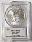 2025 American Silver Eagle Pcgs Ms70 Fs Legends Of Life Goose Gossage Autograph
