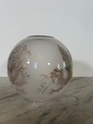 Antique Victorian Small Glass Dragon Banquet Oil Lamp Shade