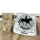 Pikeur Mens Corduroy Equestrian Breeches Beige Tan Knee Patch Riding Pants 42