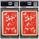 Disney 1935 Whitman Mickey Mouse   Minnie Mouse Old Maid Psa Graded Cards