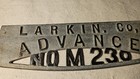 Antique Larkin Co Brand Clothes Wringer Sign Badge Advanced No M230 Anchor