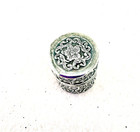 Antique Sterling Repousse Chatelaine Thimble Case  Imprinted Sterlier On Base
