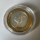 2000 Gold Coast Limited Edition 10 Dollar Gaming Token  999 Fine Silver Bull S91