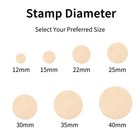 Custom Wax Seal Stamp Head personalized Logo Design Sealing Wax Stamp 12-40mm