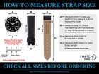 22mm Genuine Leather Watch Band Strap For 42mm Montblanc Timewalker 4810 Black