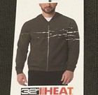 32 Degrees Heat Men s Full Zip Hooded Jacket  Green  Size M