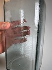 Antique 1890s Victorian Large Pickle Olive Glass Jar Bottle Ring Neck Whittled