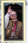 Pope Leo Xiv  - Prayer For The Pope - Laminated  Holy Card 567b