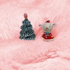 Fluffy Pink 4x4 Feet Kids Rug Non Slip Rubber Backing Soft Plush Area Rug