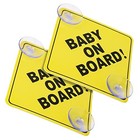  Baby On Board Car Warning Signs  2 Pcs 5 x5  Safety Car Sign With Style-a