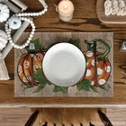 Polka Dot Pumpkins Vine Placemats Set Of 4 12 X 18 Inch