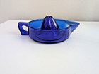 Cobalt Blue Glass Reamer Juicer Thick Heavy Vintage   Retro