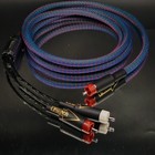 1x Pure Copper 6n Subwoofer Cable 1 To 1 Rca   Y Split 1 Rca To 2 Rca